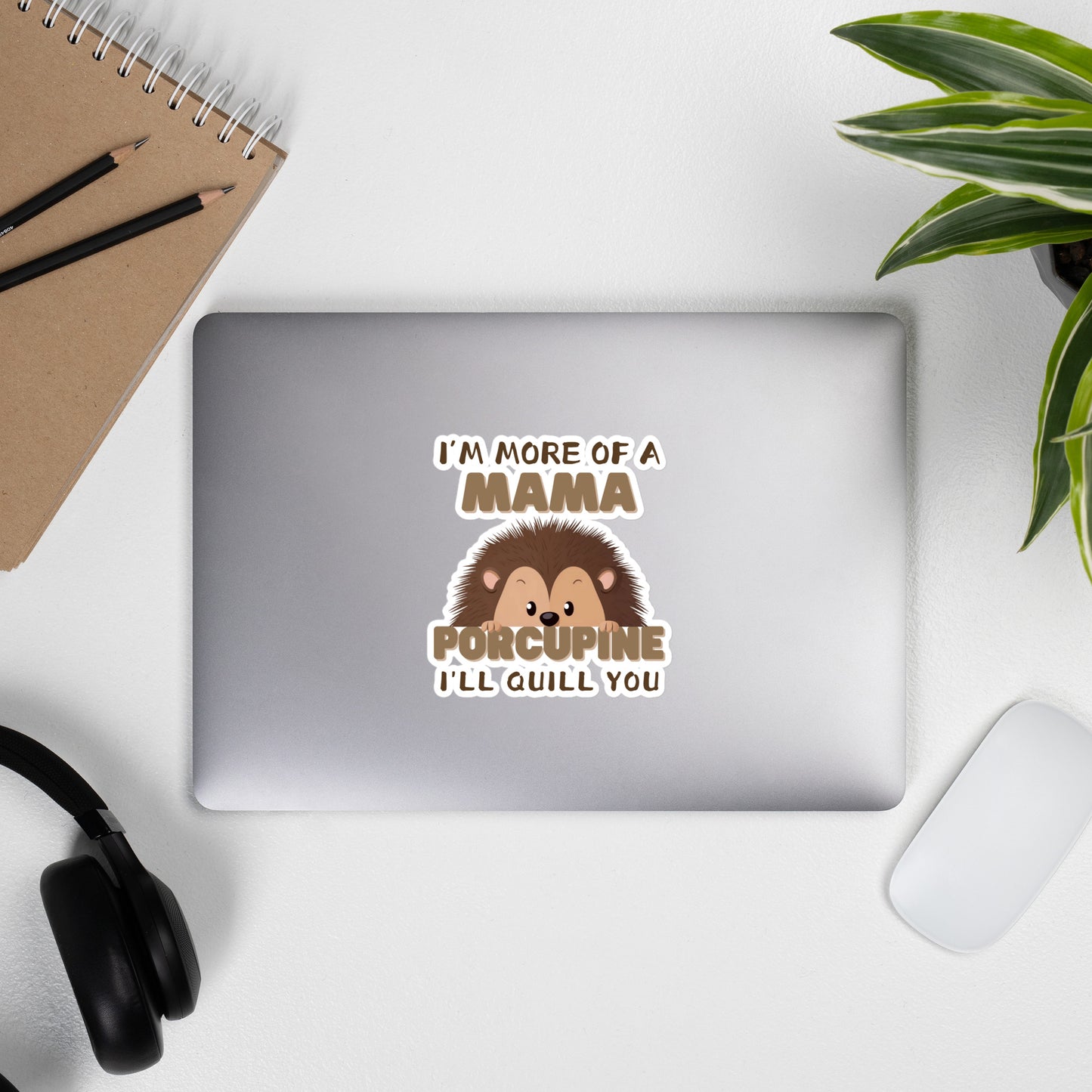Mama Porcupine | Bubble-free Stickers