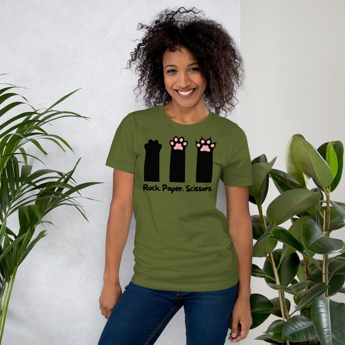 Cat: Rock, Paper, Scissors | Relaxed Fit T-Shirt