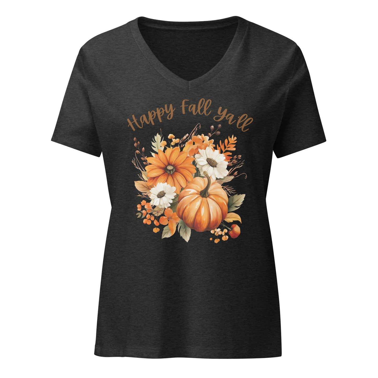 Happy Fall Ya'll | V-Neck T-Shirt