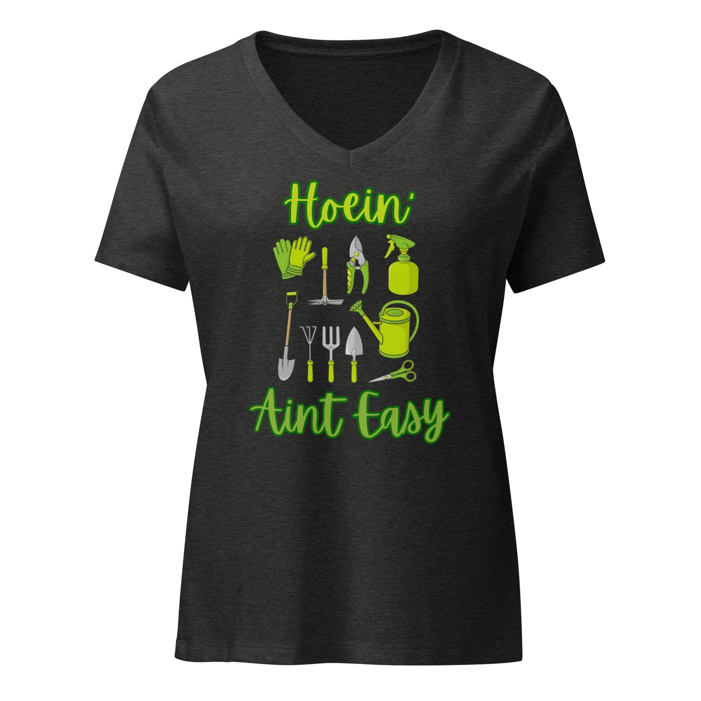 Hoein' Ain't Easy | Women’s relaxed v-neck t-shirt | V-Neck T-Shirt