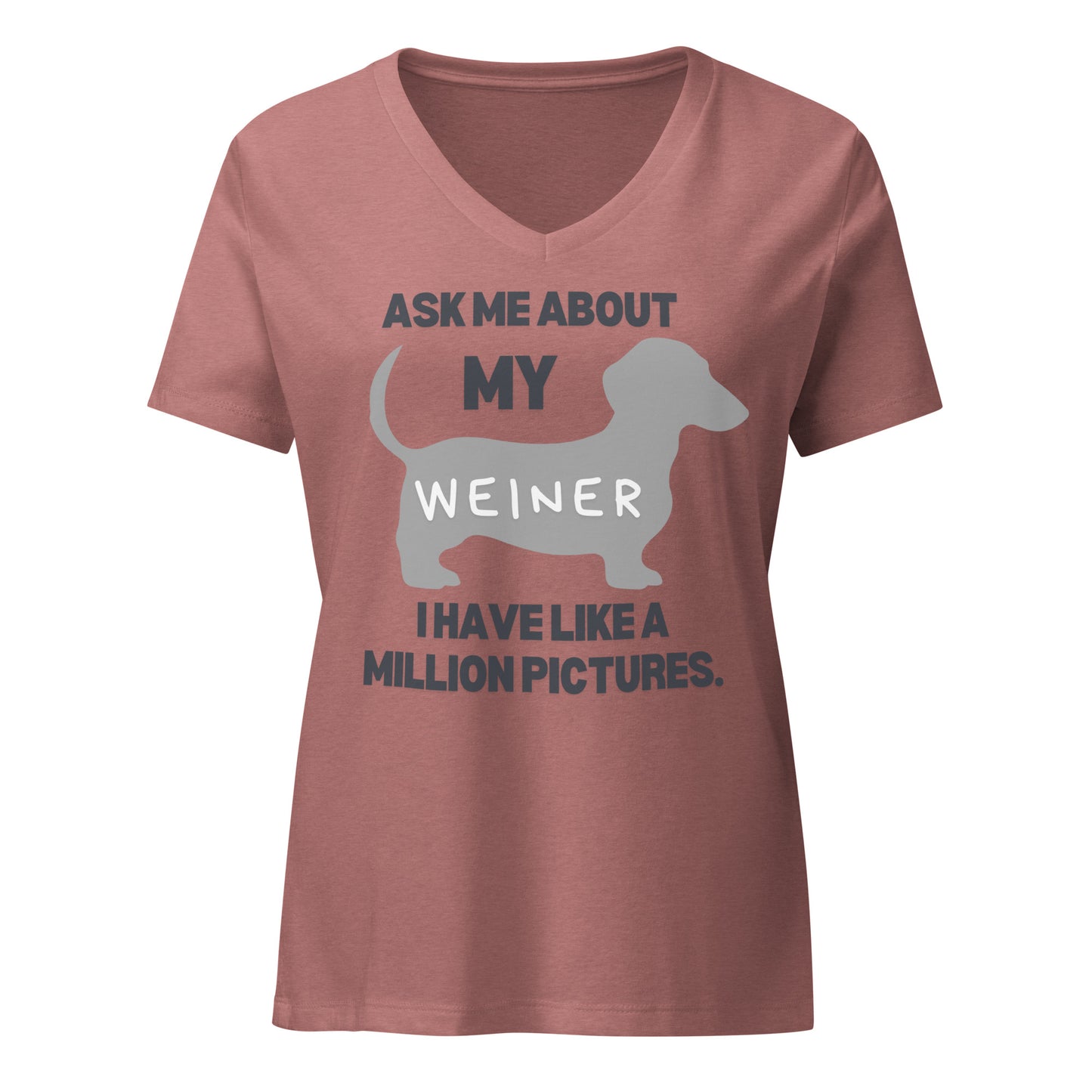Ask Me About My Weiner | V-Neck T-Shirt