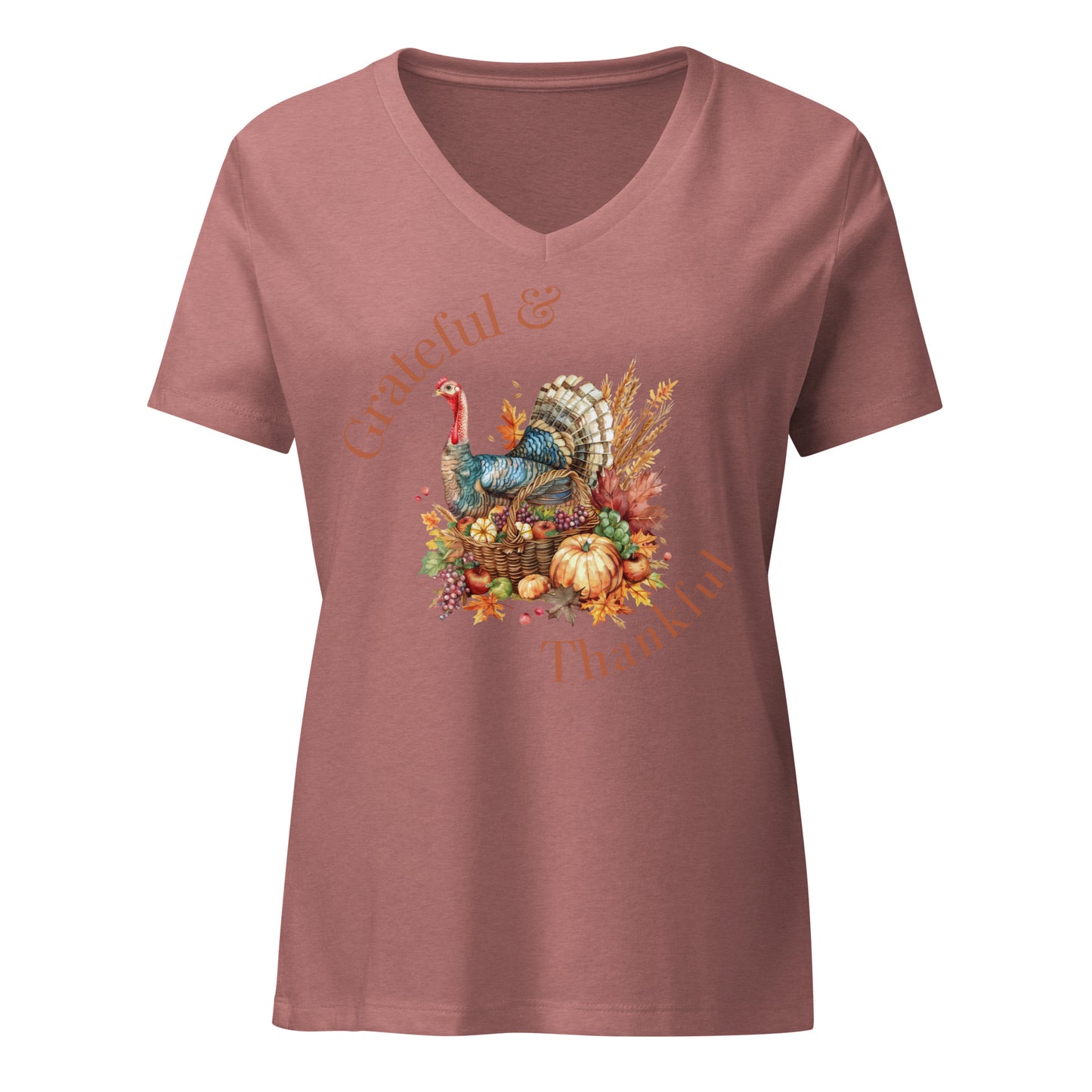 Grateful and Blessed | V-Neck T-Shirt