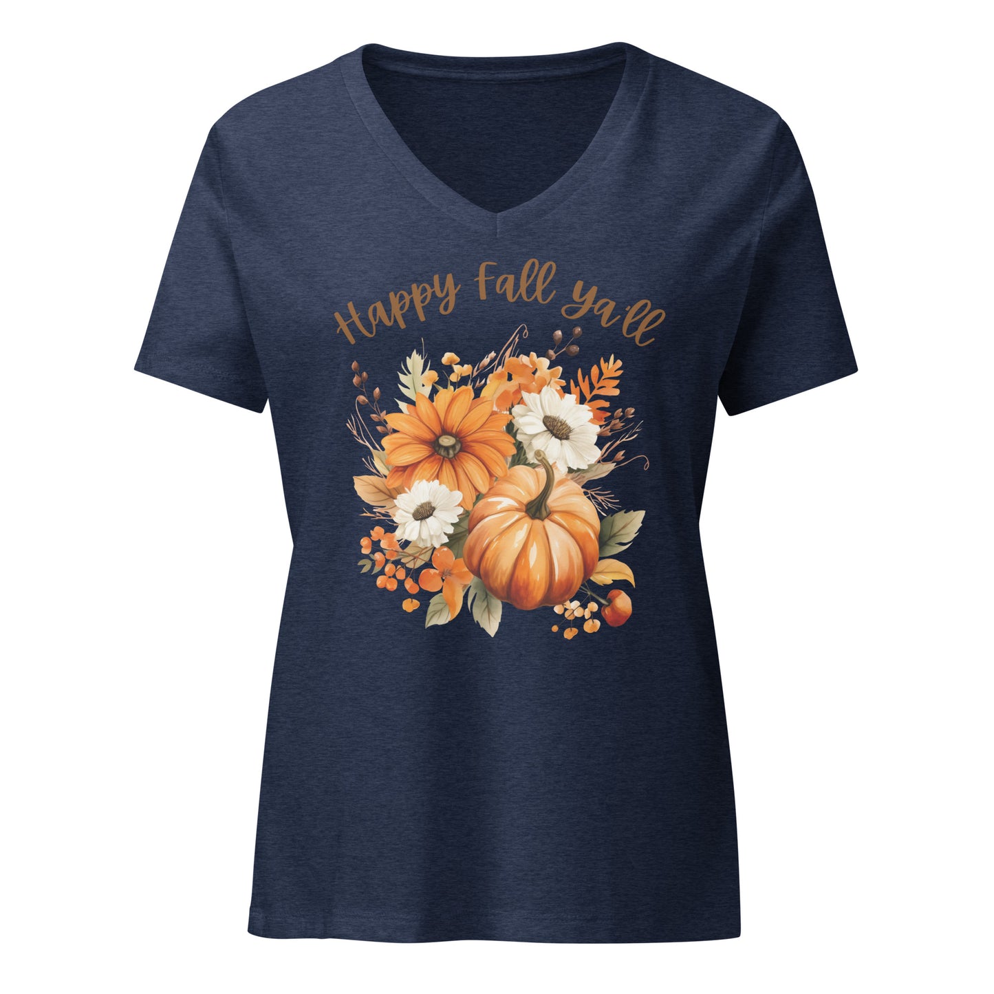 Happy Fall Ya'll | V-Neck T-Shirt