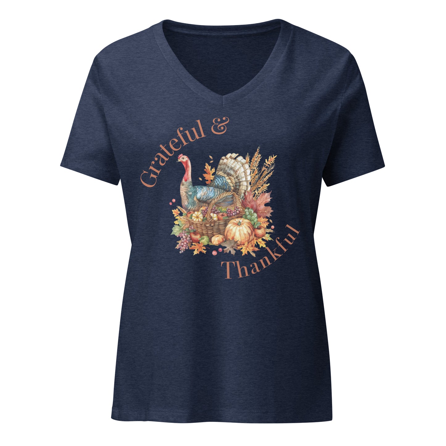 Grateful and Blessed | V-Neck T-Shirt