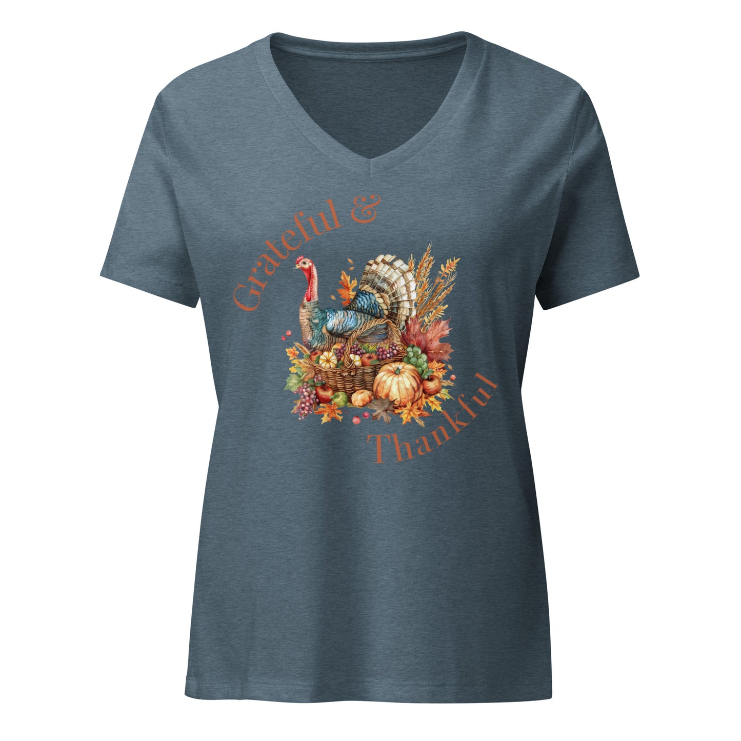 Grateful and Blessed | V-Neck T-Shirt