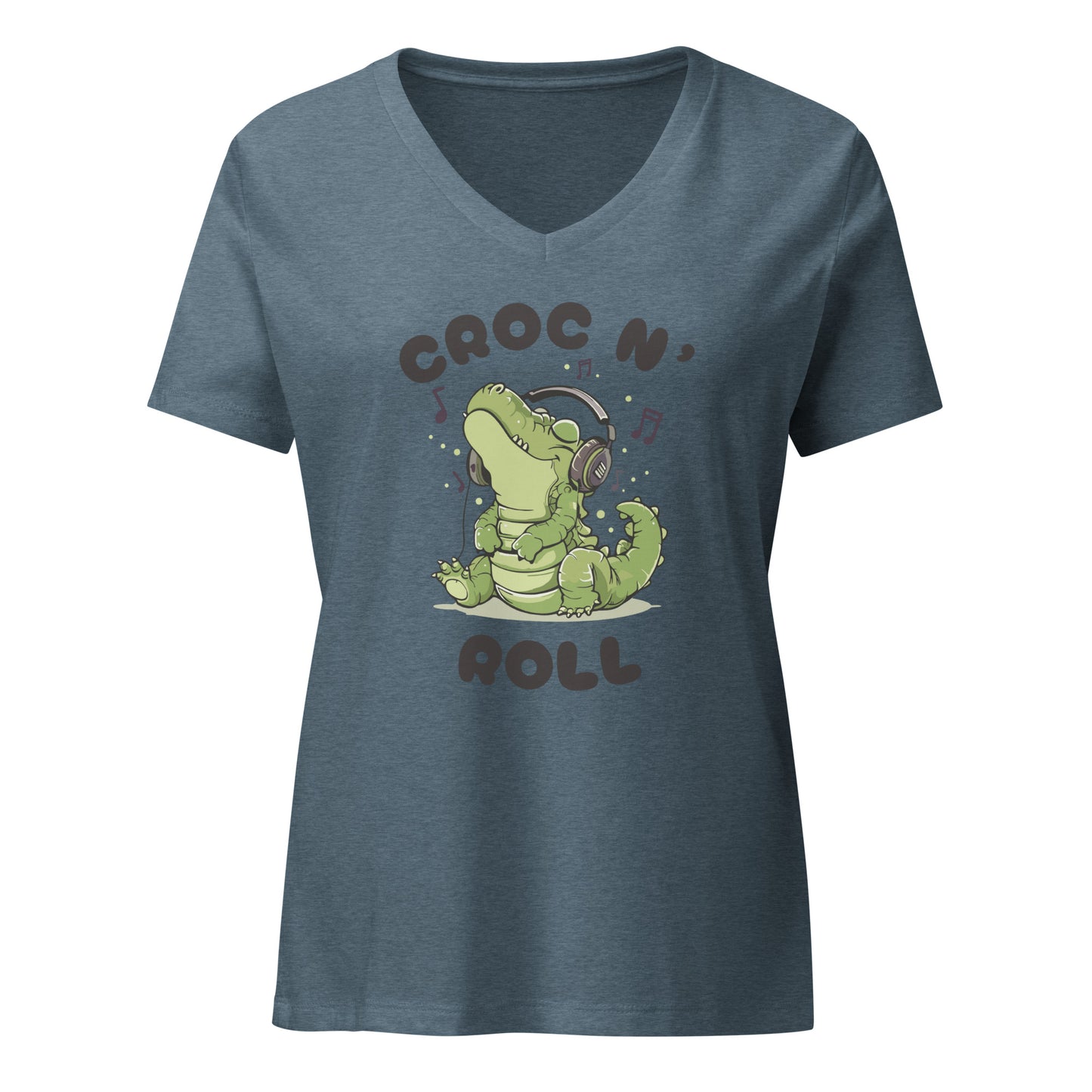 Croc N' Roll | V-Neck T-Shirt
