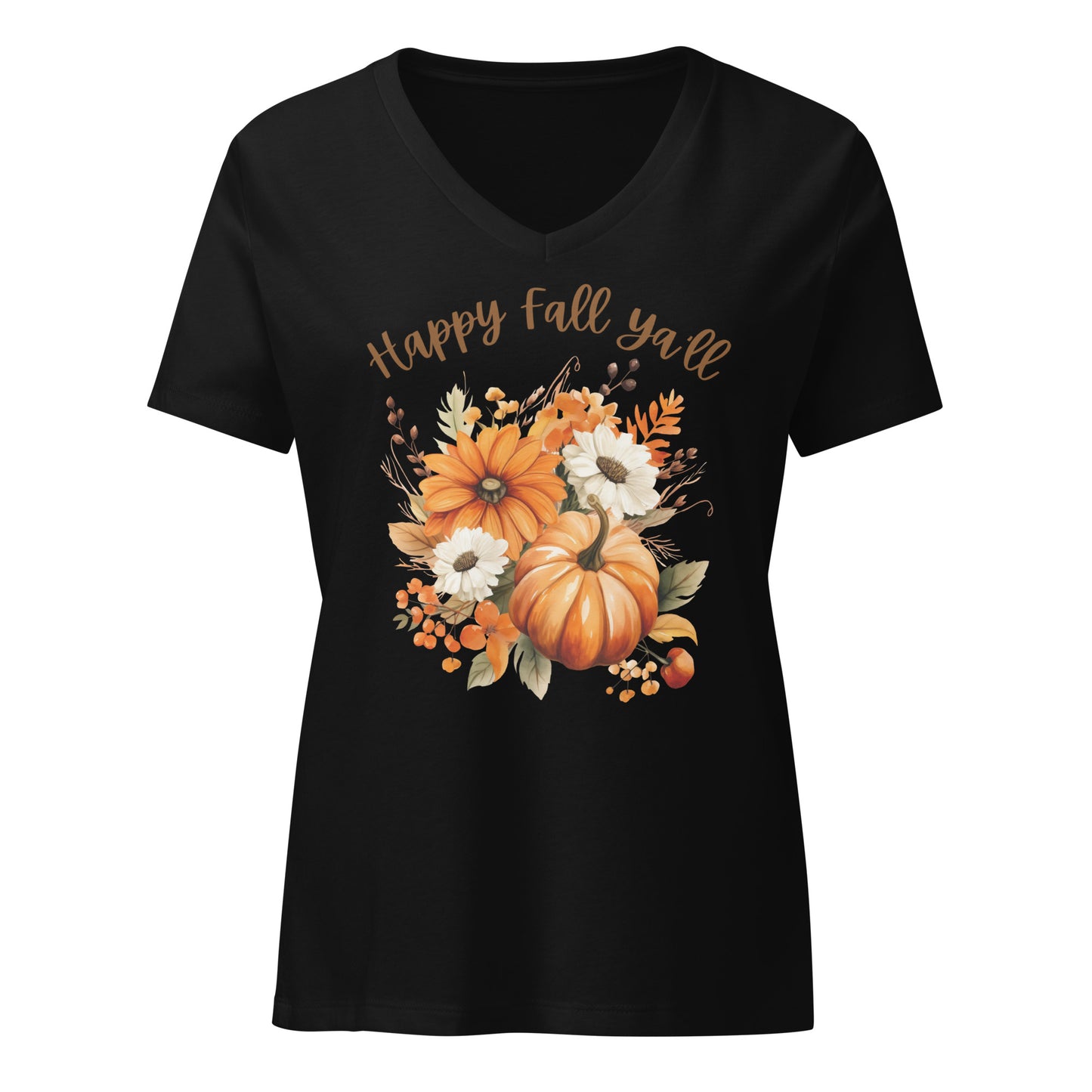 Happy Fall Ya'll | V-Neck T-Shirt
