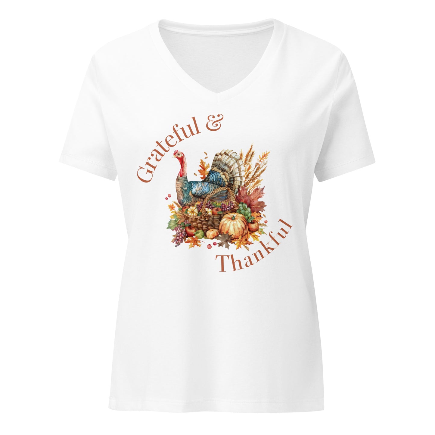 Grateful and Blessed | V-Neck T-Shirt