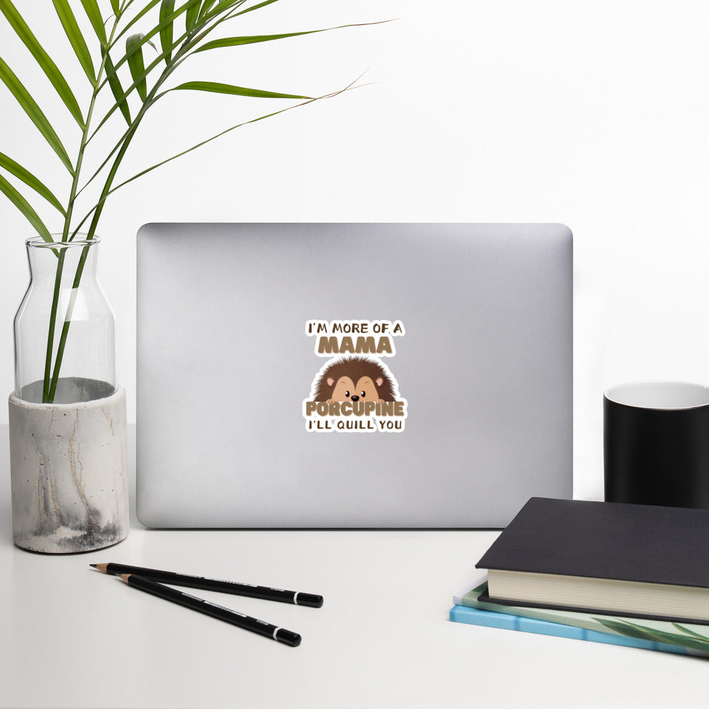 Mama Porcupine | Bubble-free Stickers