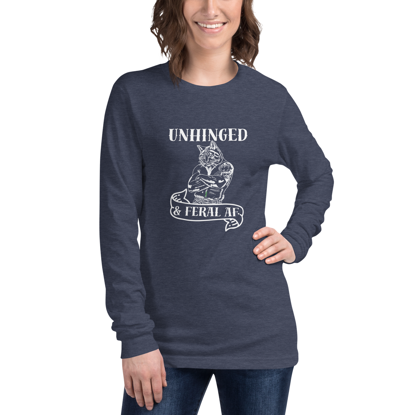 Unhinged & Feral | Unisex Long Sleeve Tee