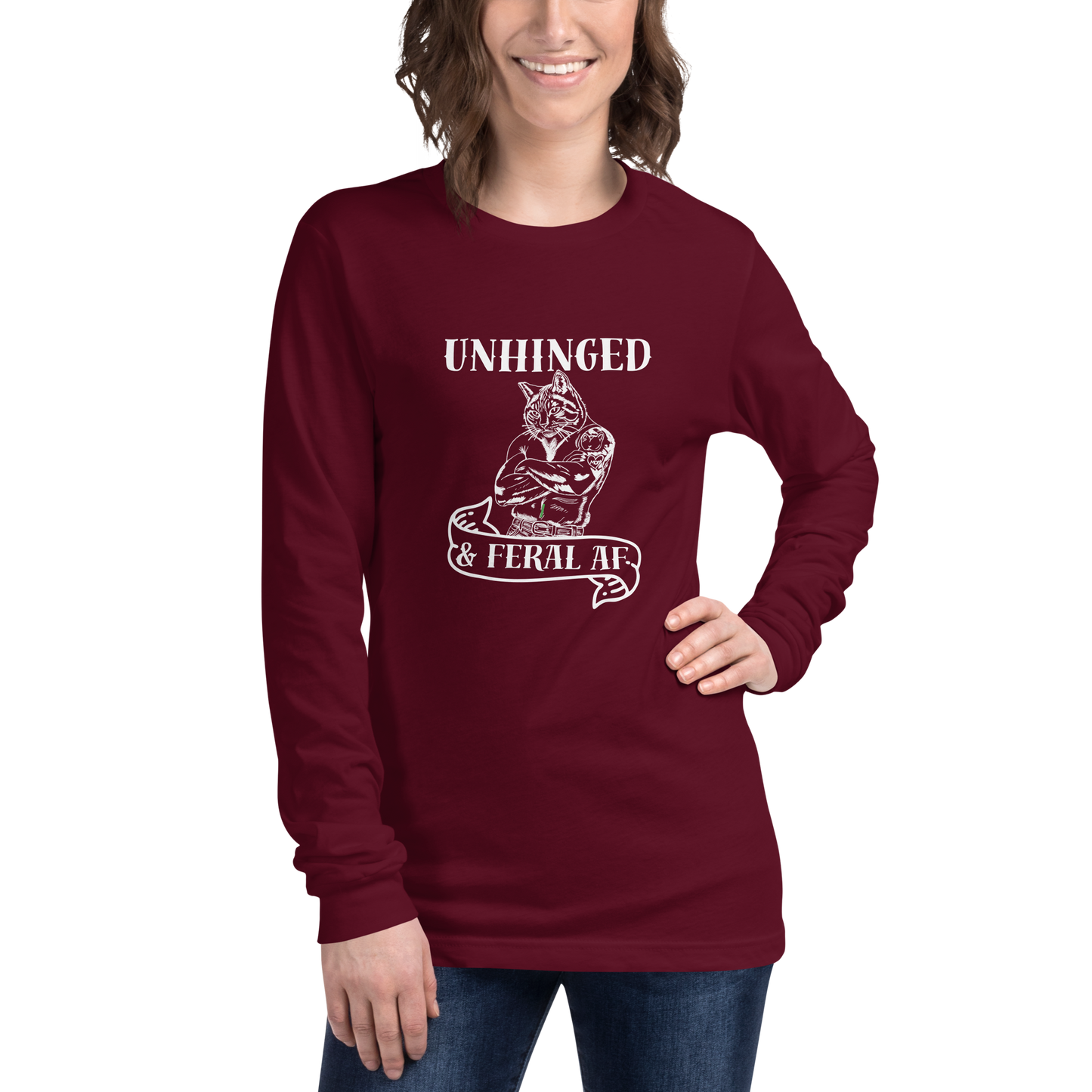Unhinged & Feral | Unisex Long Sleeve Tee