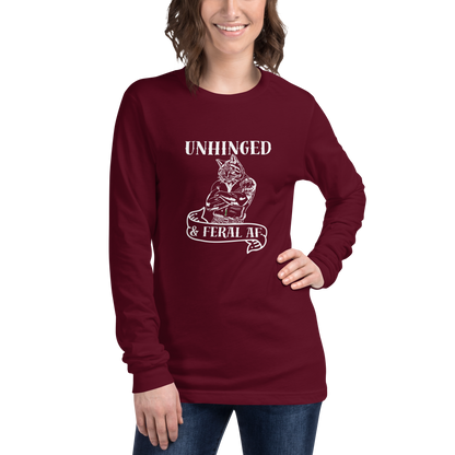 Unhinged & Feral | Unisex Long Sleeve Tee