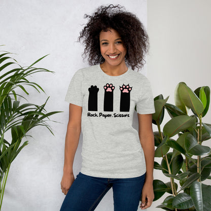 Cat: Rock, Paper, Scissors | Relaxed Fit T-Shirt