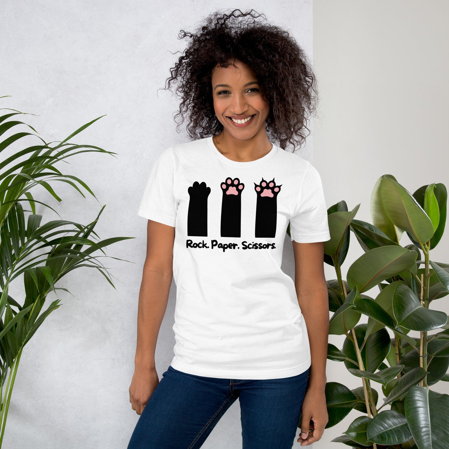 Cat: Rock, Paper, Scissors | Relaxed Fit T-Shirt