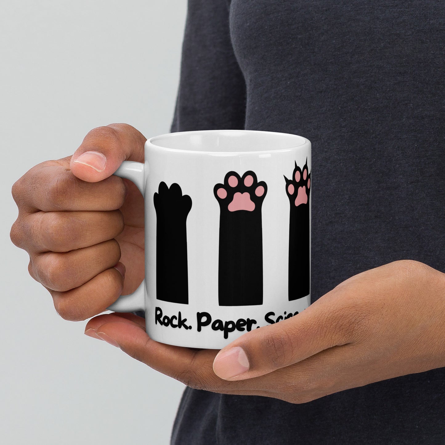 Cat: Rock, Paper, Scissors | Ceramic Mug