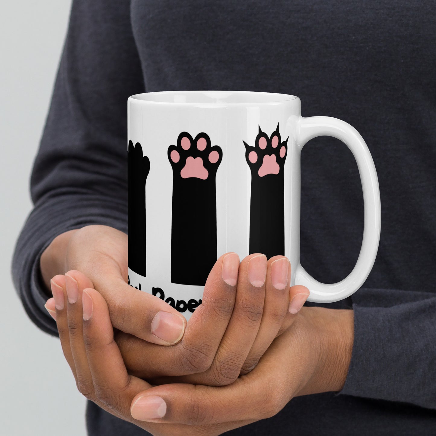 Cat: Rock, Paper, Scissors | Ceramic Mug