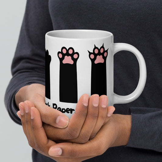 Cat: Rock, Paper, Scissors | Ceramic Mug