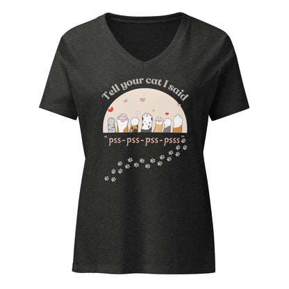 Tell Your Cat | V-Neck T-Shirt