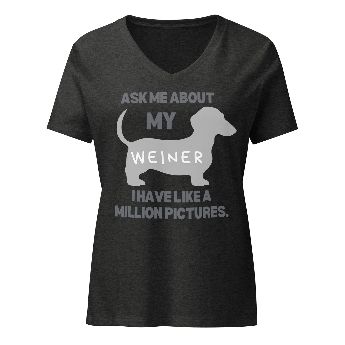 Ask Me About My Weiner | V-Neck T-Shirt