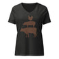 Chicken, Pig, Cow | V-Neck T-Shirt