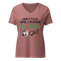Can't Talk, Cat Mom | V-Neck T-Shirt