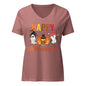 Happy HalloThanksMas | V-Neck T-Shirt