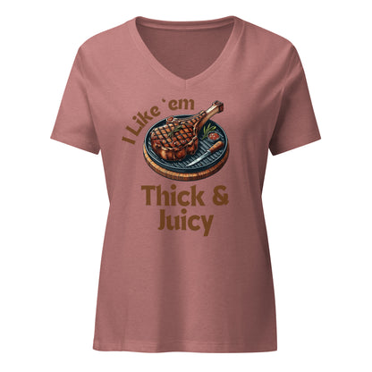 Thick & Juicy | V-Neck T-Shirt