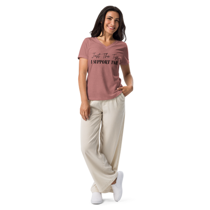 Just the Tip Women’s relaxed v-neck t-shirt