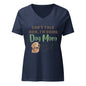 Can't Talk, Dog Mom | V-Neck T-Shirt