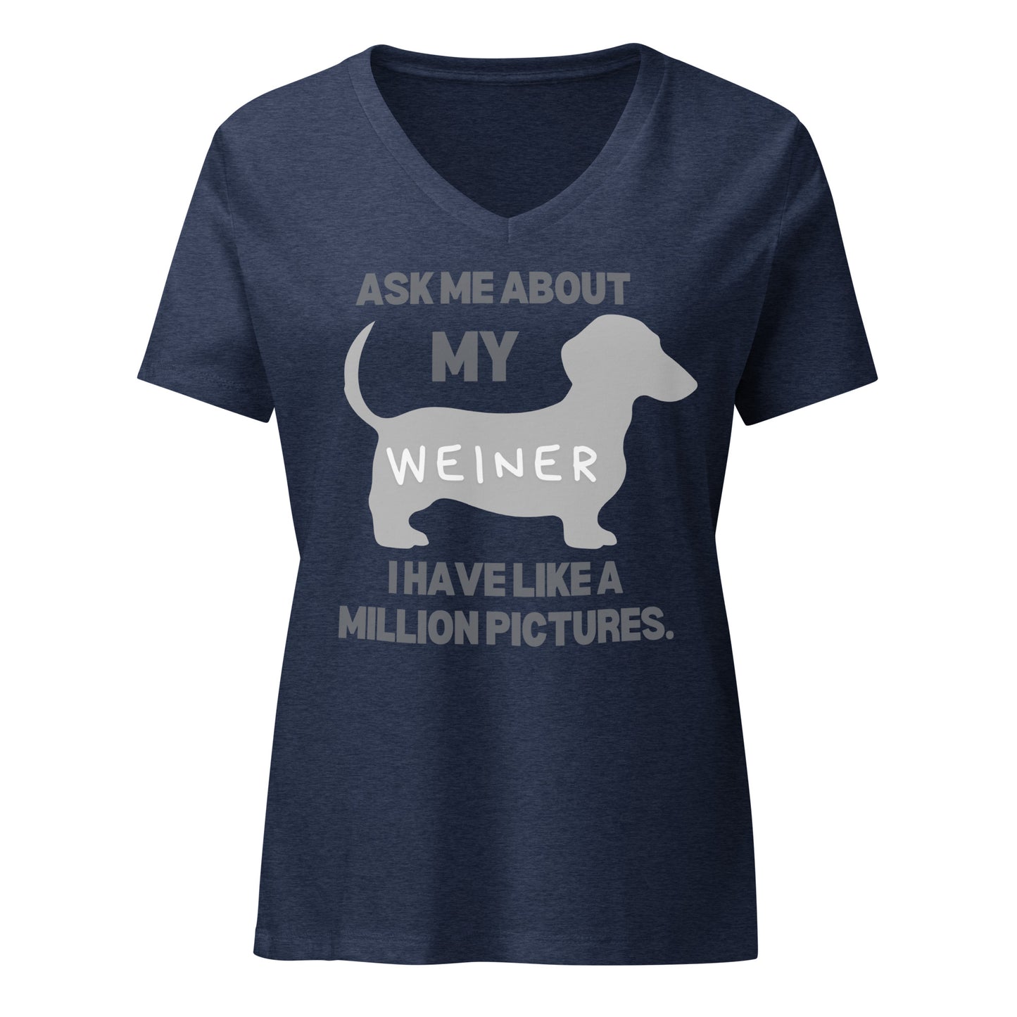 Ask Me About My Weiner | V-Neck T-Shirt