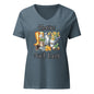 Hoein' Ain't Easy | Women’s relaxed v-neck t-shirt | V-Neck T-Shirt