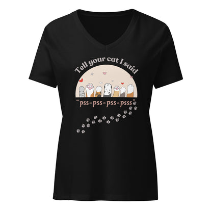 Tell Your Cat | V-Neck T-Shirt