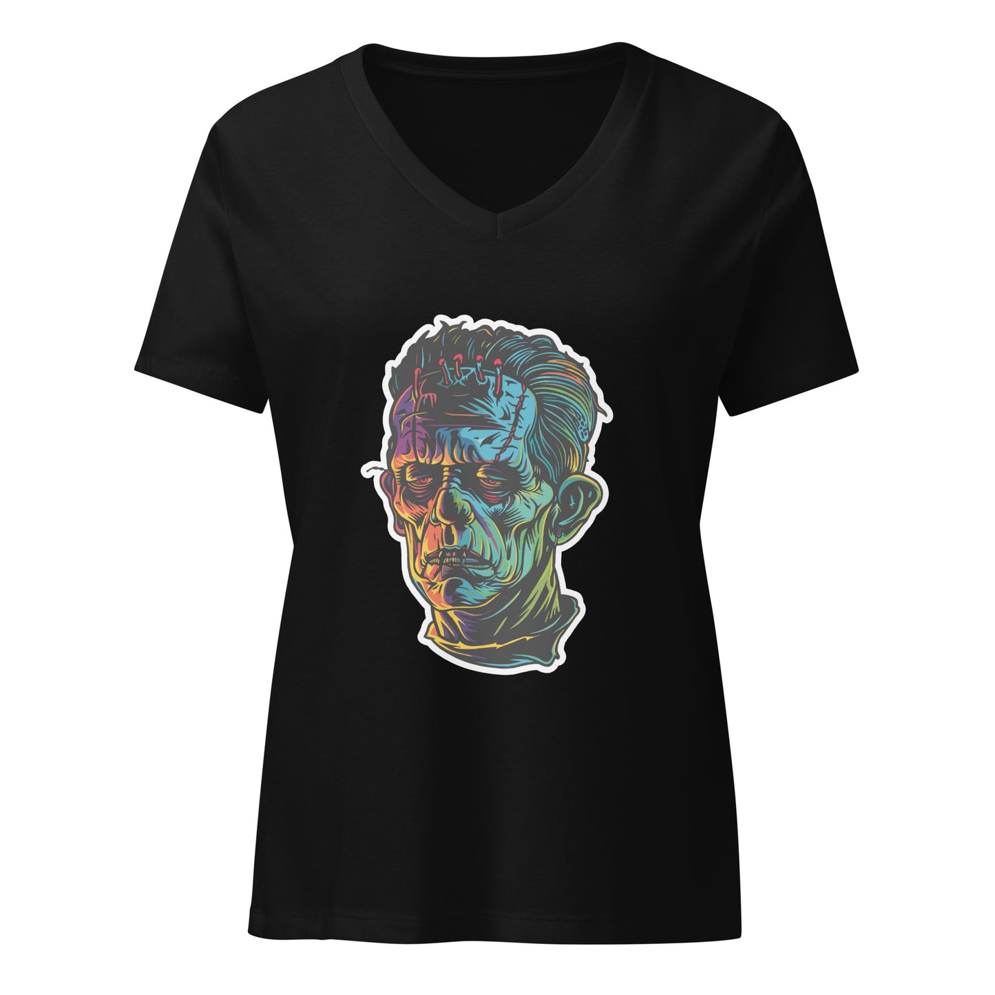 Zombie Frankenstein | V-Neck T-Shirt