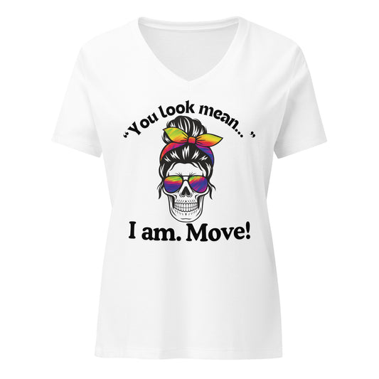 You Look Mean | V-Neck T-Shirt