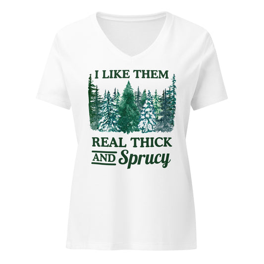 Thick and Sprucy | V-Neck T-Shirt