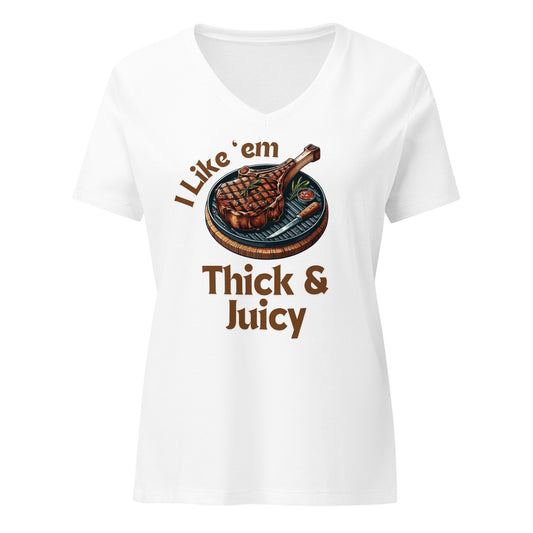 Thick & Juicy | V-Neck T-Shirt