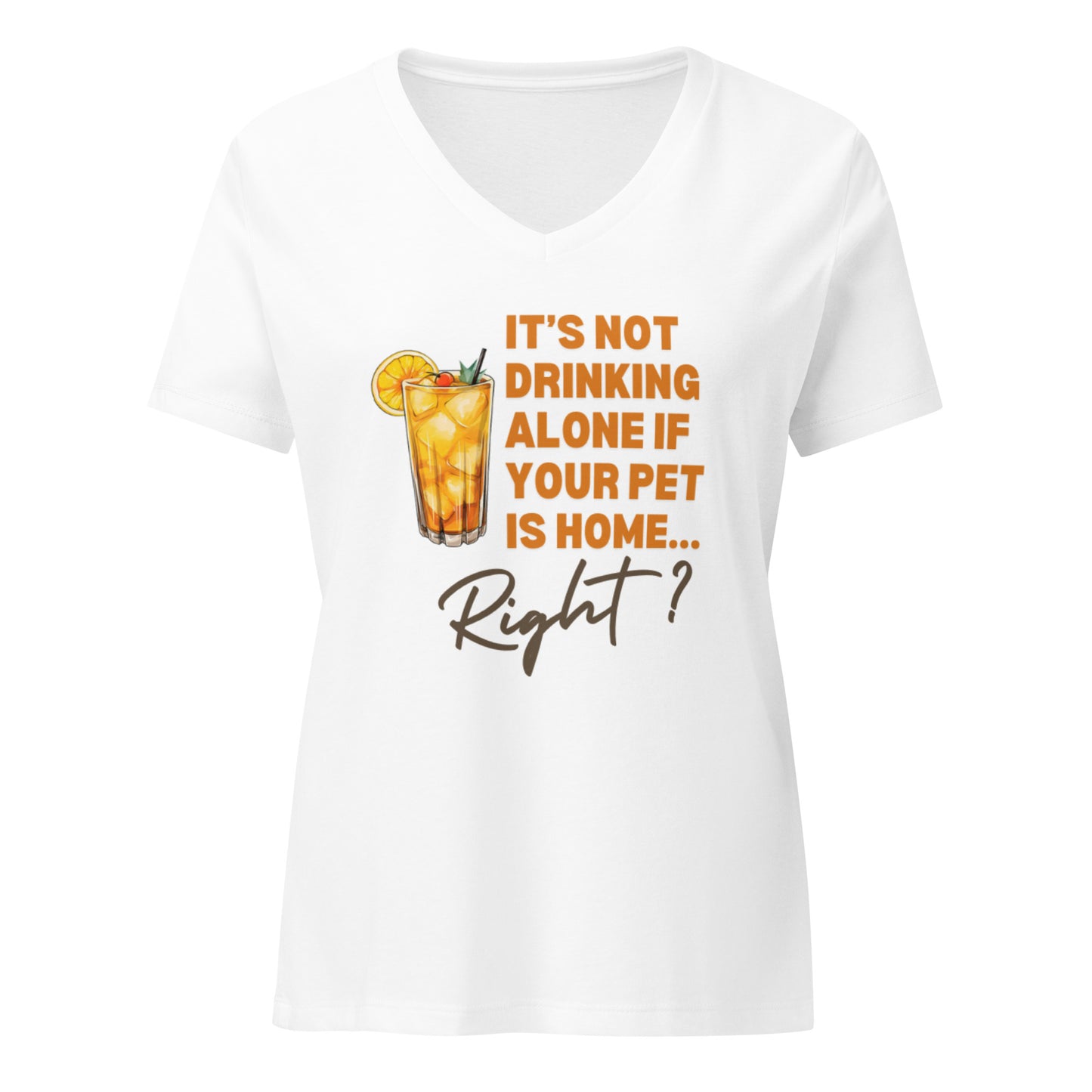 It's Not Drinking Alone | V-Neck T-Shirt