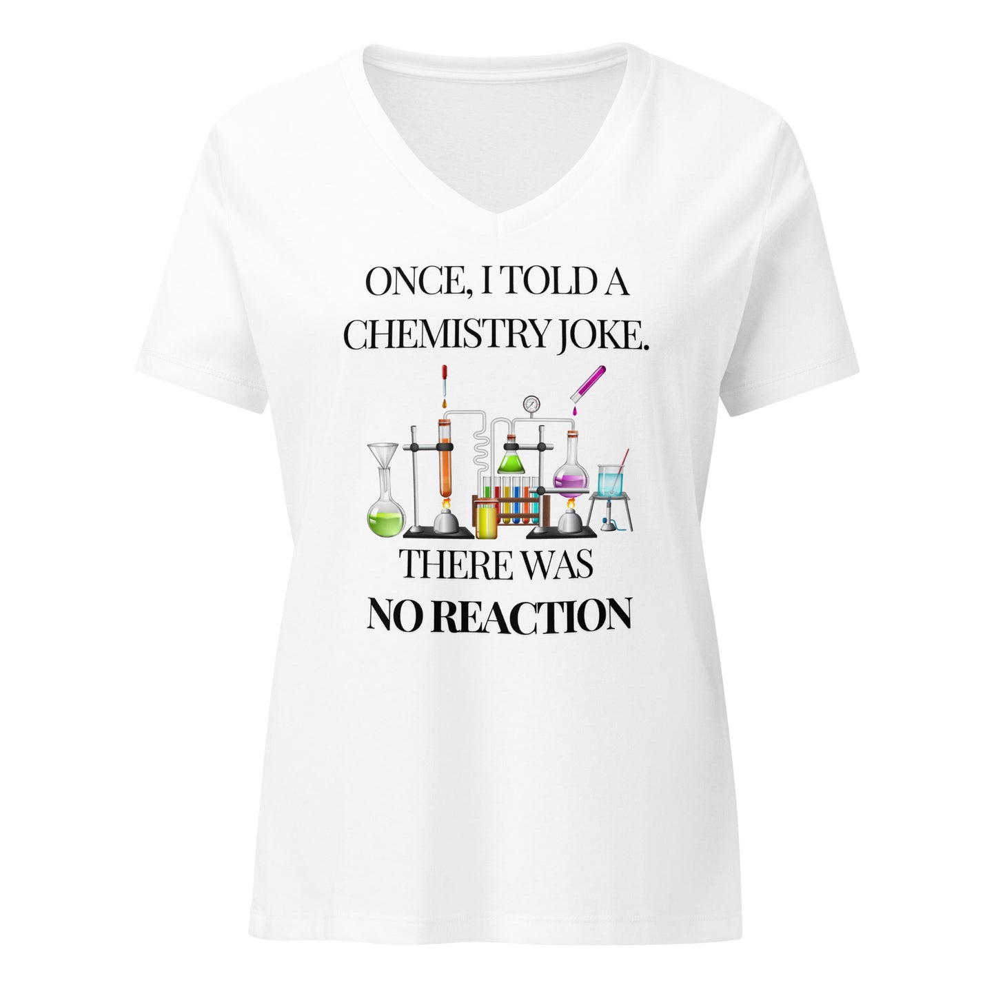 No Reaction | V-Neck T-Shirt