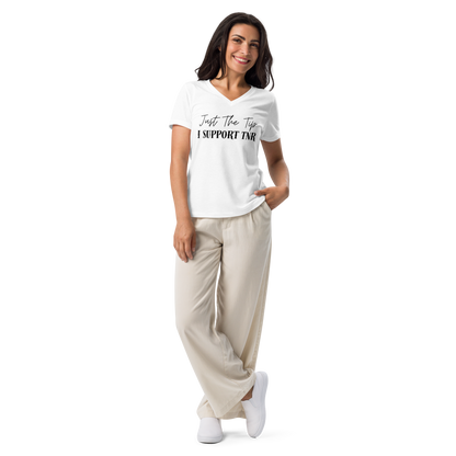 Just the Tip Women’s relaxed v-neck t-shirt